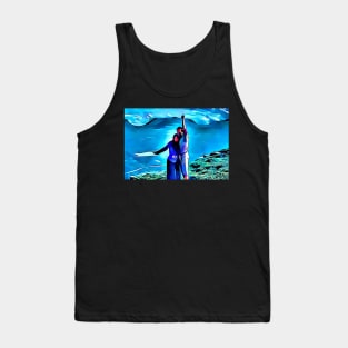 THE OUTLAW AND HIS WIFE 1918 Victor Sjöström Silent Movie Still Art Tank Top